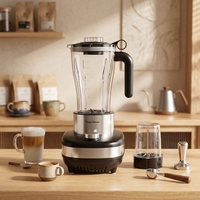 Appareil de cuisine multifonctionnel moderne de qualité OEM, 2L, 3 vitesses, 600W, mixeur électrique de cuisine