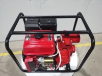 Pompe à eau portable à essence GEEMKA 5,4 CV, 2 pouces, à deux étages, pour lutte contre les incendies, portance 80 m, haute pression 4 kW, débit 30 m³/h, eau propre