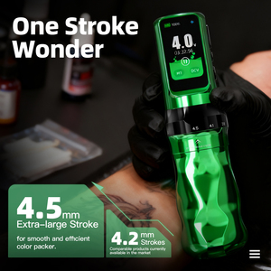 Dragonhawk Fold Pro Anno del Cavallo Macchinetta per Tatuaggi Elettrica Wireless Regolabile 2.5-4.5mm per Tatuatori Professionisti - Product Image 2