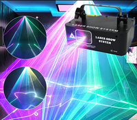 Laser d'animation professionnel 1W RGB mini, projecteur de motifs, pour soirées DJ, discothèques et boîtes de nuit