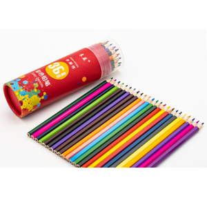 Crayons de couleur de qualité supérieure solubles dans l'eau 12/18/24/36/48 couleurs LOGO/couleur/emballage personnalisés Tube en <span class=keywords><strong>papier</strong></span> coloré Fournitures artistiques emballées - Product Image 4