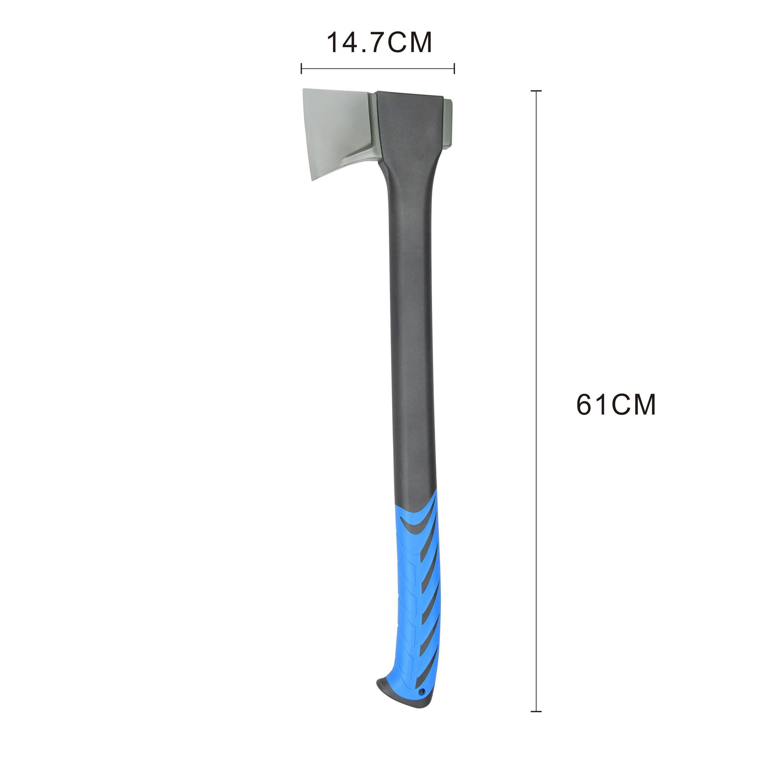 23.5" Survival camping axe wood splitting axe hatchet fiberglass axe non-slip handle