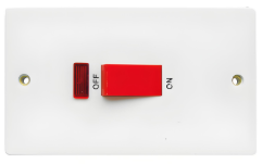 ปุ่มสวิตช์ติดผนังเพื่อความปลอดภัยในครัวเรือนแผงสัมผัสแบบคู่ซ็อกเก็ต ABS - Product Image 4