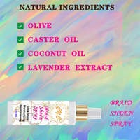 Spray brumisateur personnalisé pour tresses de brume fixation extra sèche rapide pour briller les cheveux