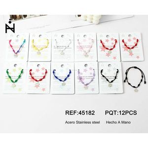 Bracciale con nodo a sette stelle in acciaio inossidabile PULSERA Hecho A Mano 12Pcs Ref45182 - Product Image 1