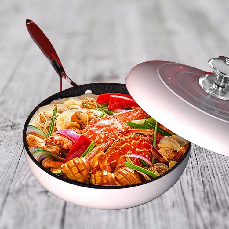 Новый неприлипающий вок Maifan Stone, высококачественный гусиный вок для яиц, креативный керамический ВОК для лапши