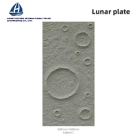 Panel Batu Lunar PU Modern Berbagai Ukuran Tahan Air Tahan Api Tahan UV untuk Dekorasi Dinding Kamar Mandi, Gym, Dalam & Luar Ruangan, Villa