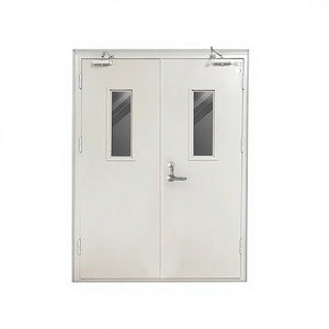 Puerta cortafuego de metal de seguridad UL de alta calidad F01, puerta cortafuego de acero de salida de emergencia, puerta cortafuego aprobada - Product Image 1