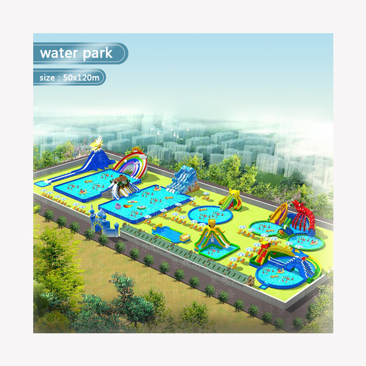 Commercial Large Aqua Park Water Theme