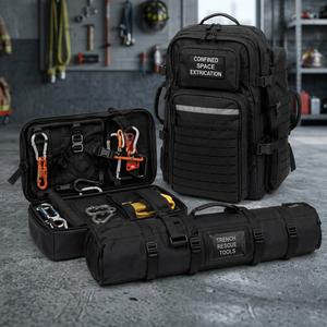 Technical Rescue <b>Kit</b> <b>Bag</b> 1000D Cordura Nylon Confined Space Extrication Pack Trench Rescue <b>Tool</b> Carrier Structural Collapse - Product Image 3