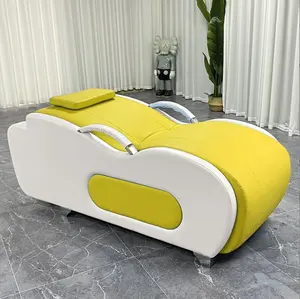 Cama de massagem profissional barata para salão de beleza, cama de massagem tailandesa em forma de S, spa moderno, cama com cílios curvos faciais