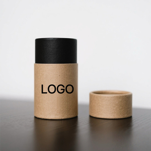 <span class=keywords><strong>Tube</strong></span> en papier kraft brun noir personnalisé 100% recyclé, résistant, 10 ml, 15 ml, 30 ml, 50 ml, 100 ml, avec logo personnalisé - Product Image 3