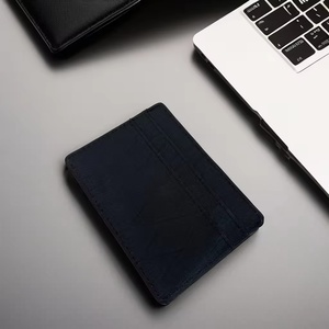 Customized X-pac Leather Lining Short Open Closure <b>RFID</b>-Blocking Slim Credit Card <b>Wallet</b> for Men - Product Image 6