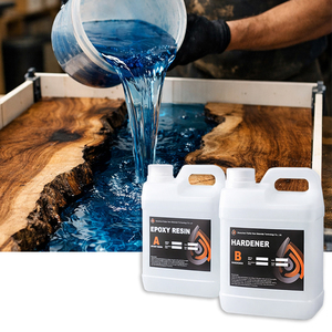 Resina Epoxi Ecológica Zero Foam 2:1, Transparente, <span class=keywords><strong>Autonivelante</strong></span>, Fácil de Usar, Empacada en Caja para Mesas de Resina - Product Image 1