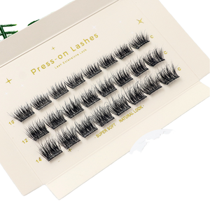 <span class=keywords><strong>Pestañas</strong></span> postizas pre-encoladas sin pegamento, hechas a mano, autoadhesivas, reutilizables <span class=keywords><strong>para</strong></span> maquillaje diario, marca privada, pedido al por mayor - Product Image 6