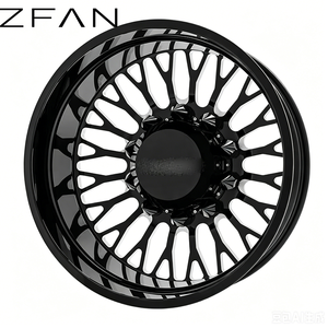 Jantes forgées OEM Dually H 20-28 pouces 8x130 8x127, noir chromé poli, couleur bonbon, jantes à fond profond pour Ford Ram Dodge H2 - Product Image 3