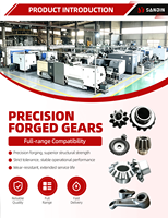 Engrenage conique forgé à angle de pression de 20 degrés en acier allié haute résistance, pièces de transmission de précision pour machines industrielles