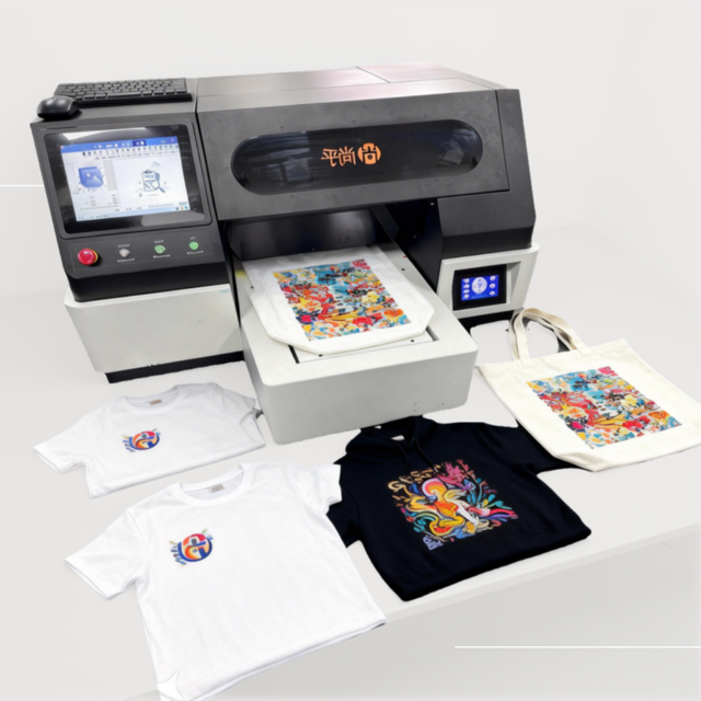 Customized All-in-one Digital Eco-Solvent Inkjet Printer DTG Tshirt Canvas CMYKWW Portable Flex Prints
