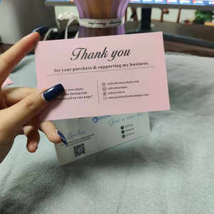 Le popolari carte <span class=keywords><strong>di</strong></span> ringraziamento <span class=keywords><strong>di</strong></span> Alibaba possono essere personalizzate per stampare il tuo logo per graziarti per la tua carta regalo - Product Image 5