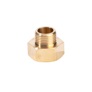 Adaptador de Tubería de Latón con Rosca Macho, Tipo Buje, Hexagonal Liso, Resistente a la Corrosión, Precio de Fábrica - Product Image 1