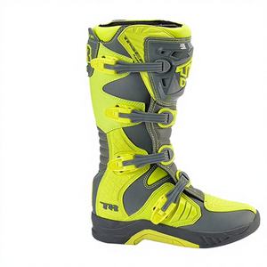 Botas de Motocross de Alta Calidad hasta la Rodilla con Cierre de Cremallera y Forro de Cuero Genuino para Uso en Cross-Country - Product Image 3