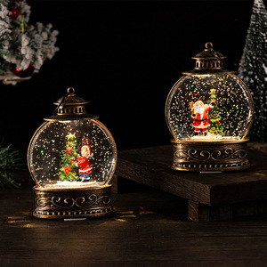 Giáng sinh đèn <span class=keywords><strong>LED</strong></span> cổ Noel trang trí nội thất Santa Pin hoạt động long lanh nước quay tuyết đèn <span class=keywords><strong>LED</strong></span> - Product Image 3