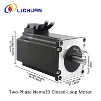 Lichuan 1000PPR DC24V ~ 50V 3/4A contrôleur de moteur pas à pas 1/1.5/2/2.2/3/3.5N.m 2 phases Nema23 Kit de pilotes de moteur pas à pas en boucle fermée