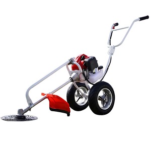 Tondeuse à gazon à essence à moteur 4 temps avec coupe d'herbe efficace et plateau en acier renforcé, débroussailleuse à essence - Product Image 3