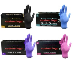 Puderfreie Einweg-Nitrilhandschuhe Öl- und Wasserbeständig mit Reinraum-Prüfungseigenschaften für Hand- und Armschutz - Product Image 4