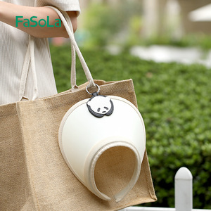 FaSoLa Magnetic Hat <b>Clip</b> Portable Bag Charm Panda Pendant <b>Hook</b> For Travel And Daily Use - Product Image 1