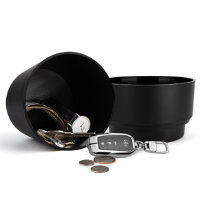 Coffre-fort dissimulé en forme de pot de fleurs noir, boîte de rangement secrète pour garder vos objets de valeur en sécurité - Product Image 1