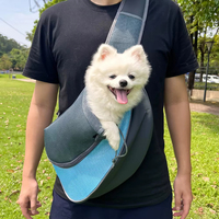 Sac de transport pour animaux de compagnie, respirant, pour petits chiens ou chats, avec bandoulière rembourrée, pour usage extérieur