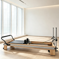 Reformadores de Pilates para Principiantes, Reformer de Pilates de Madera de Arce con Ajustes Fáciles para Principiantes en Casa