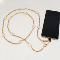 Buatan kustom DIY rantai ponsel dengan liontin multifungsi rantai Crossbody casing ponsel Aksesori rantai panjang 1m/1.2m