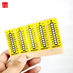 Factory Price Custom Adhesive Sticker Color Changing Label Sticker Irreversible Reversible Temperature Indicator Stickers
