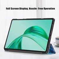 Couverture mince de cas de support d'impression en soie d'aimant/couleur unie pour HONOR Pad X8a 11 pouces 2024 nouveau