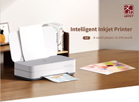 Imprimante portable mini jet d'encre couleur HPRT A4 V1, nouvelle imprimante photo intelligente trois-en-un avec impression à distance, copie et numérisation