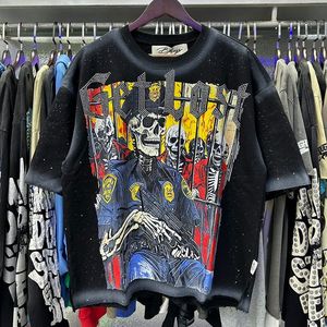 Nouveau <span class=keywords><strong>T</strong></span>-<span class=keywords><strong>shirt</strong></span> BKYS à manches courtes unisexe, style <span class=keywords><strong>vintage</strong></span> américain, imprimé crâne et clown, coupe ample, collection 2026 - Product Image 3