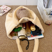 Dessin animé Capybara peluche sacs à main femmes décontracté 3D grande capacité sac Y2k sac à bandoulière Harajuku fourre-tout griffe poupée Machine jouets