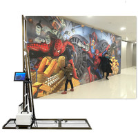 Machine d'impression murale verticale 3D, automatique, haute précision, 2880Dpi, imprimante murale UV