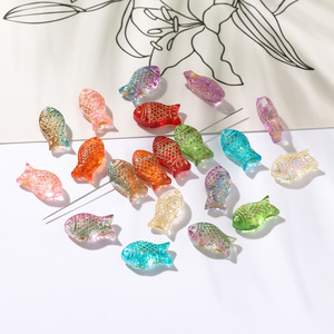 Lampwork Glass Fish <b>Beads</b> Mixed Colors For Bracelet Making AC4776 - Product Image 4
