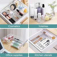 Lot de 25 organiseurs de tiroirs pour cuisine, salle de bain, bureau, cosmétiques, papeterie, articles divers, boîte de rangement pour la maison