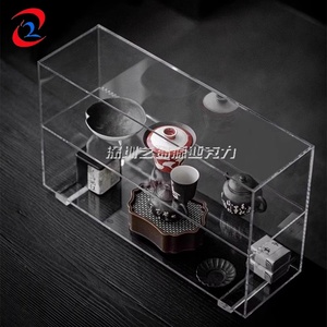 Supports d'affichage de thé acryliques colorés Porte-tasses à thé de stockage décoratifs pour la maison chinoise <span class=keywords><strong>Pokou</strong></span> - Product Image 6