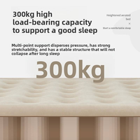 Grand matelas gonflable Queen avec pompe intégrée et dossier, portable pour la maison, la chambre, le salon et le camping en extérieur