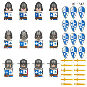 Vendita all'Ingrosso 12pz Figure Giocattolo con Blocchi di Costruzione <span class=keywords><strong>Cavaliere</strong></span> del Medioevo Mini Figure Soldato Antica Roma - Product Image 5
