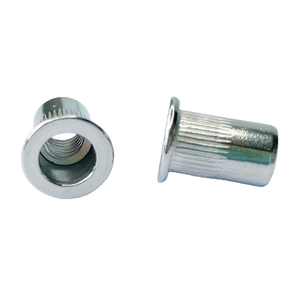 Rivet à tête plate moletée en acier inoxydable SS304 SS316 M3 M6 M12 - Product Image 1