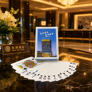Carte da Gioco Personalizzate per Hotel, Ecologiche, Portatili, in Carta Artistica, Mazzo di Poker Tong Run, Scatola in Carta OEM per Famiglia - Product Image 4