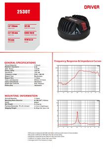 Controlador HF de 2,5 pulgadas, altavoces de matriz de línea, controlador de compresión de extremo superior neo - Product Image 2