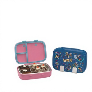 Boîte à lunch en acier inoxydable, taille M, 3 compartiments, portable, compatible micro-ondes, pour étudiants et employés de bureau - Product Image 6