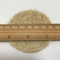 Sous-verre en loofah écologique personnalisé, couleur naturelle, 9 cm, support de théière efficace, lot en vrac, sous-verre en éponge de loofah naturelle